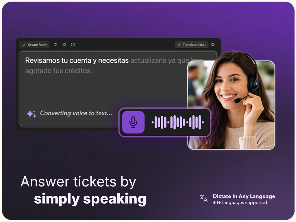 ChatGPT AI Writer by Macha feature detail — Translations app on the Zendesk Marketplace